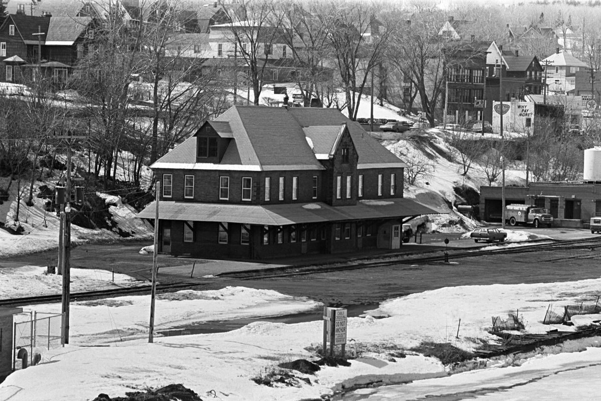 The old train station in Houghton, Michigan - May ...