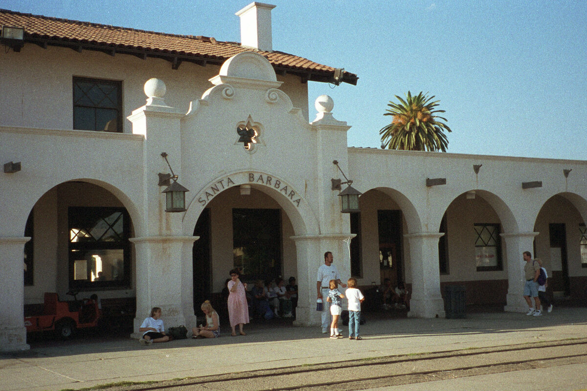 The Amtrak Station in Santa Barbara, California - ...