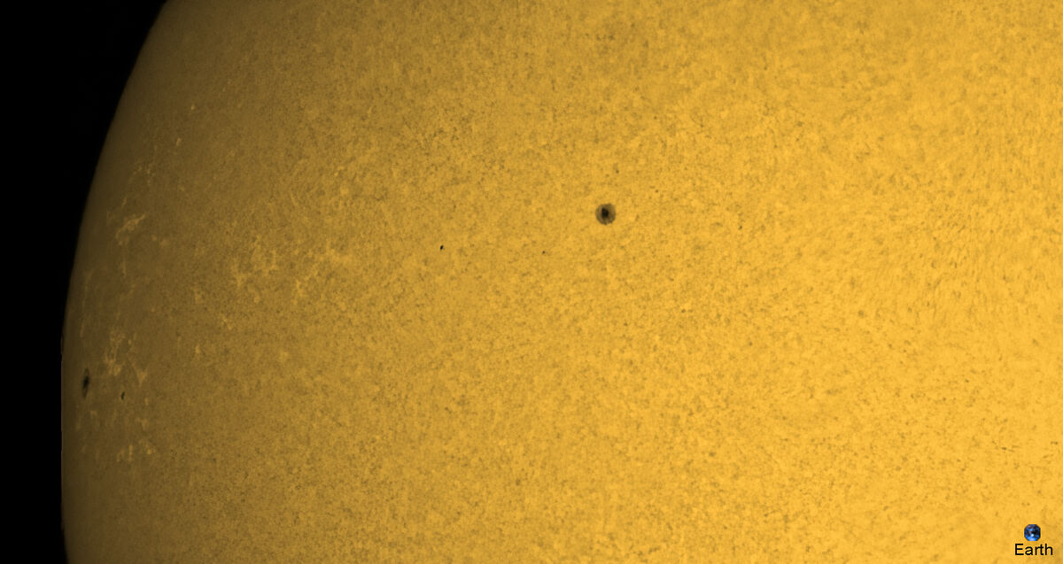 A few sunspots and surface features...