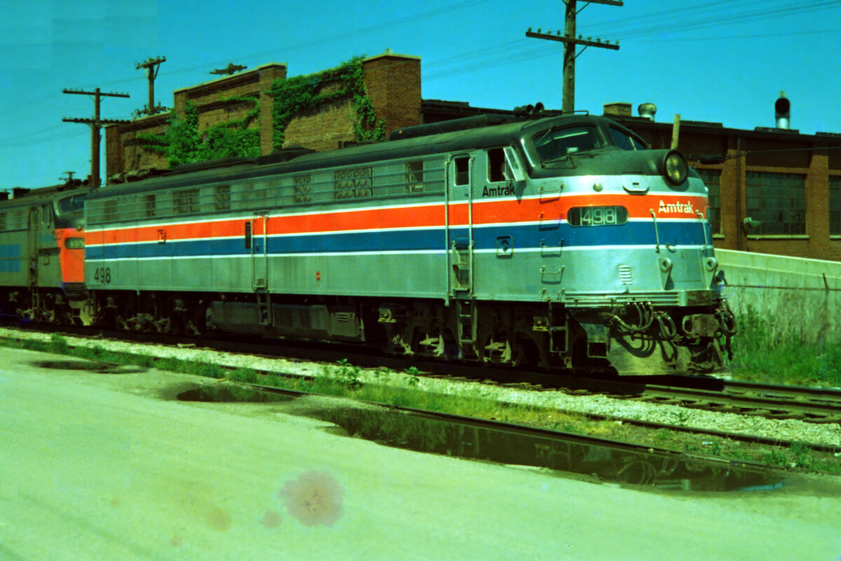 "Phase Two" E-8 locomotive {followed by 'Phase One...