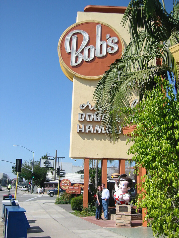 And a shot of the famous Bob's sign to say nothing...