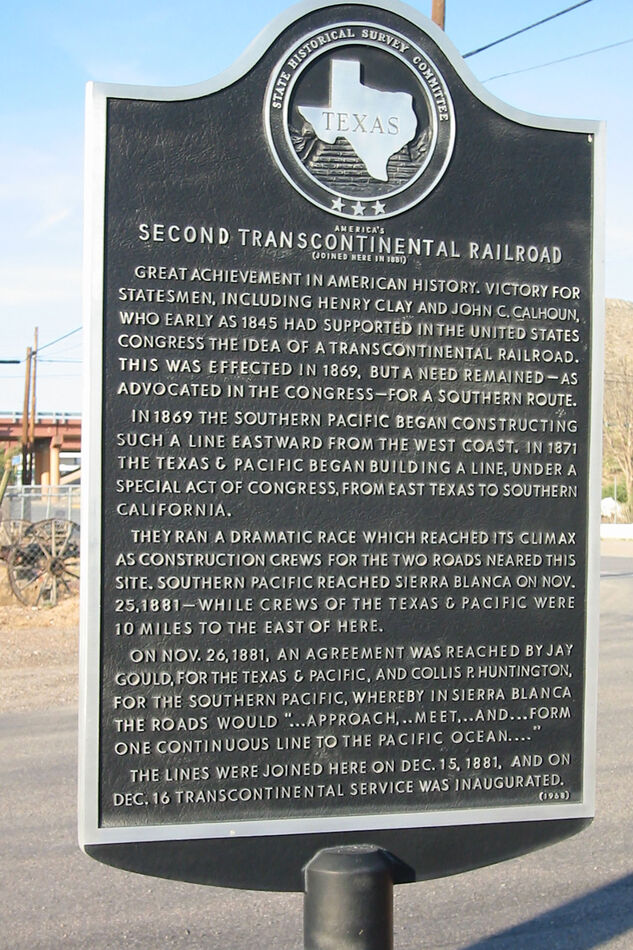 An historical marker commemorating the SECOND comp...