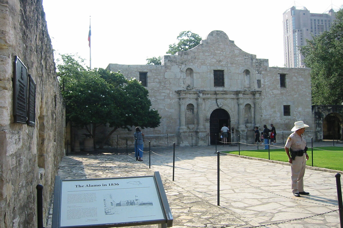 And the Alamo, which originally was the chapel bui...