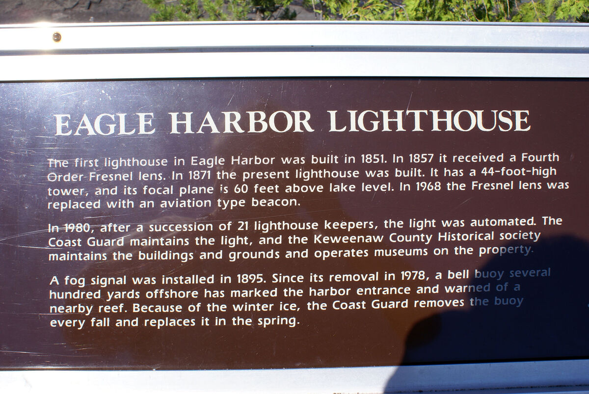 And a few more miles down US-41 is the Eagle Harbo...