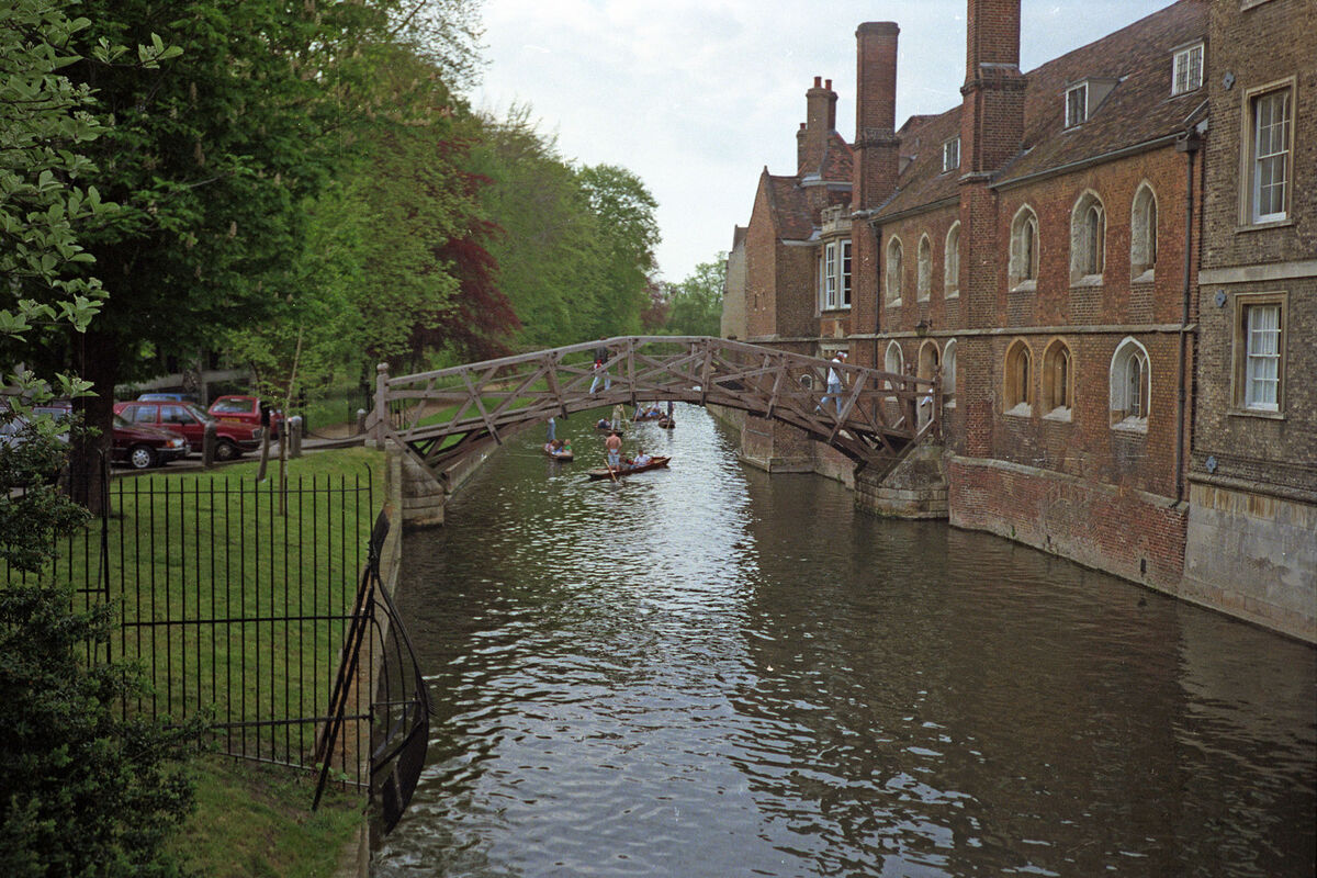 The "Mathematical Bridge', over the River Cam, in ...