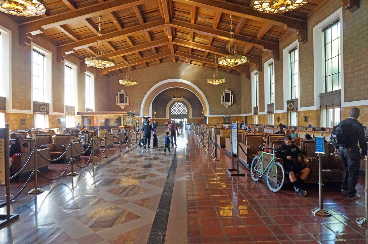 Inside Union Station in downtown Los Angeles, Cali...