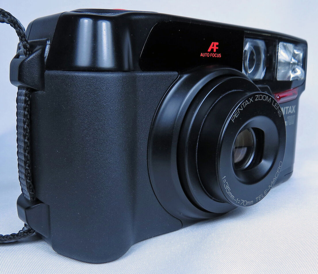 Pentax IQZoom 700 35mm Point & Shoot Film Camera with Operating Manual