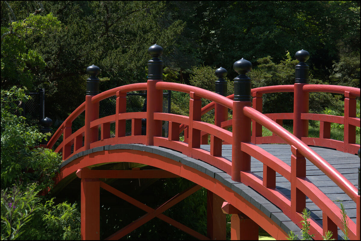 Bridge in Japanese Garden in Philadelphia...