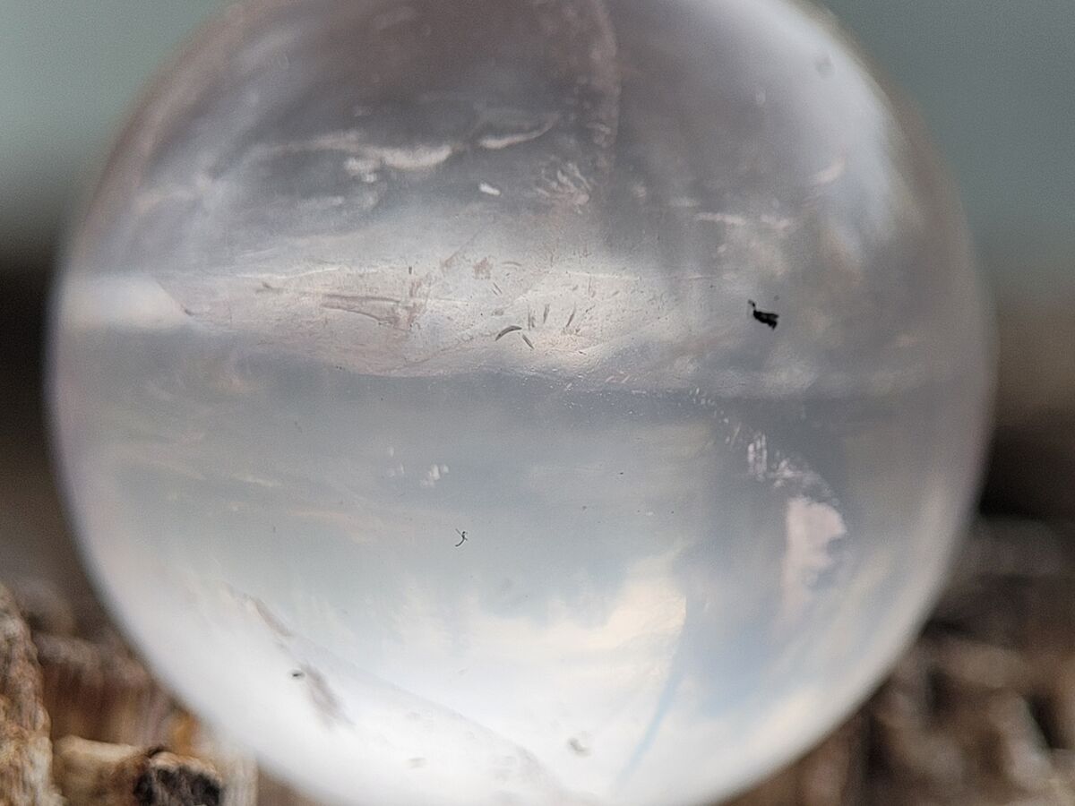 Newest toy I bought a Rose Quartz crystal ball. My first crystal ball