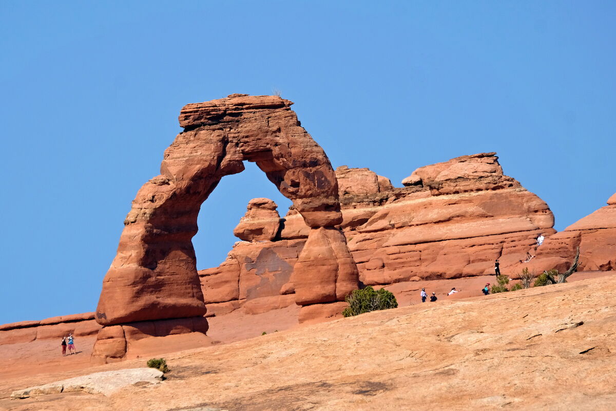 Arch in Arches National Park in Utah...