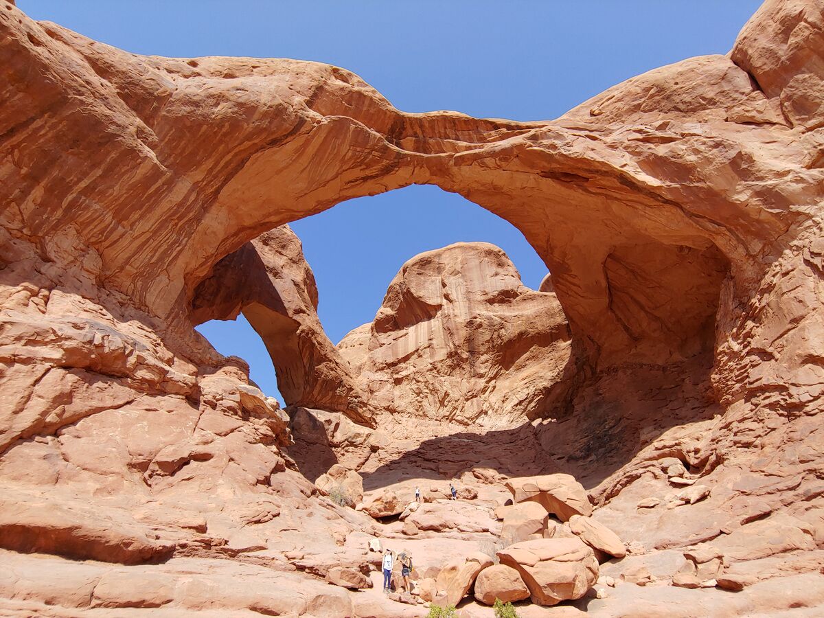 Arch in Arches National Park in Utah...