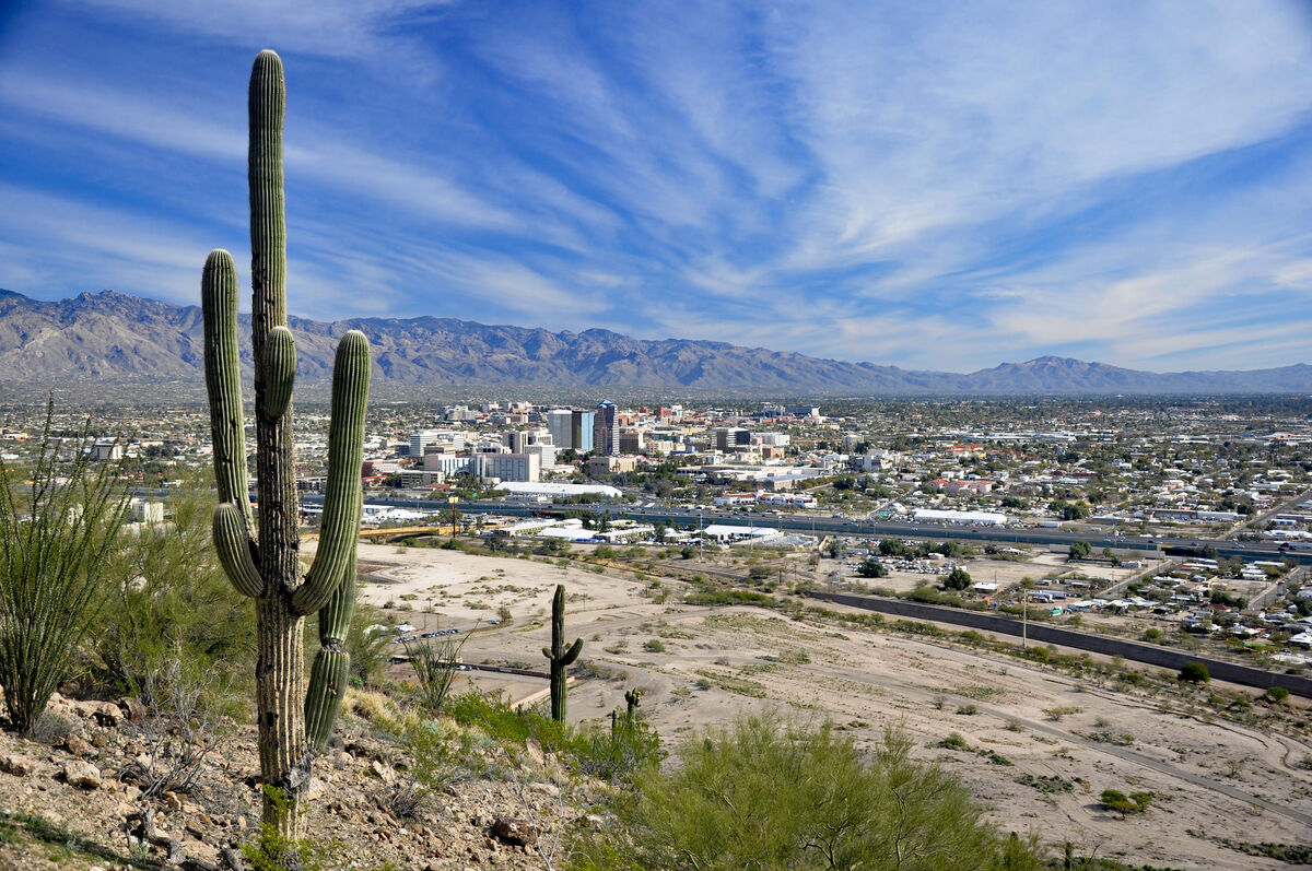 view of Tucson from " A Mountain"...