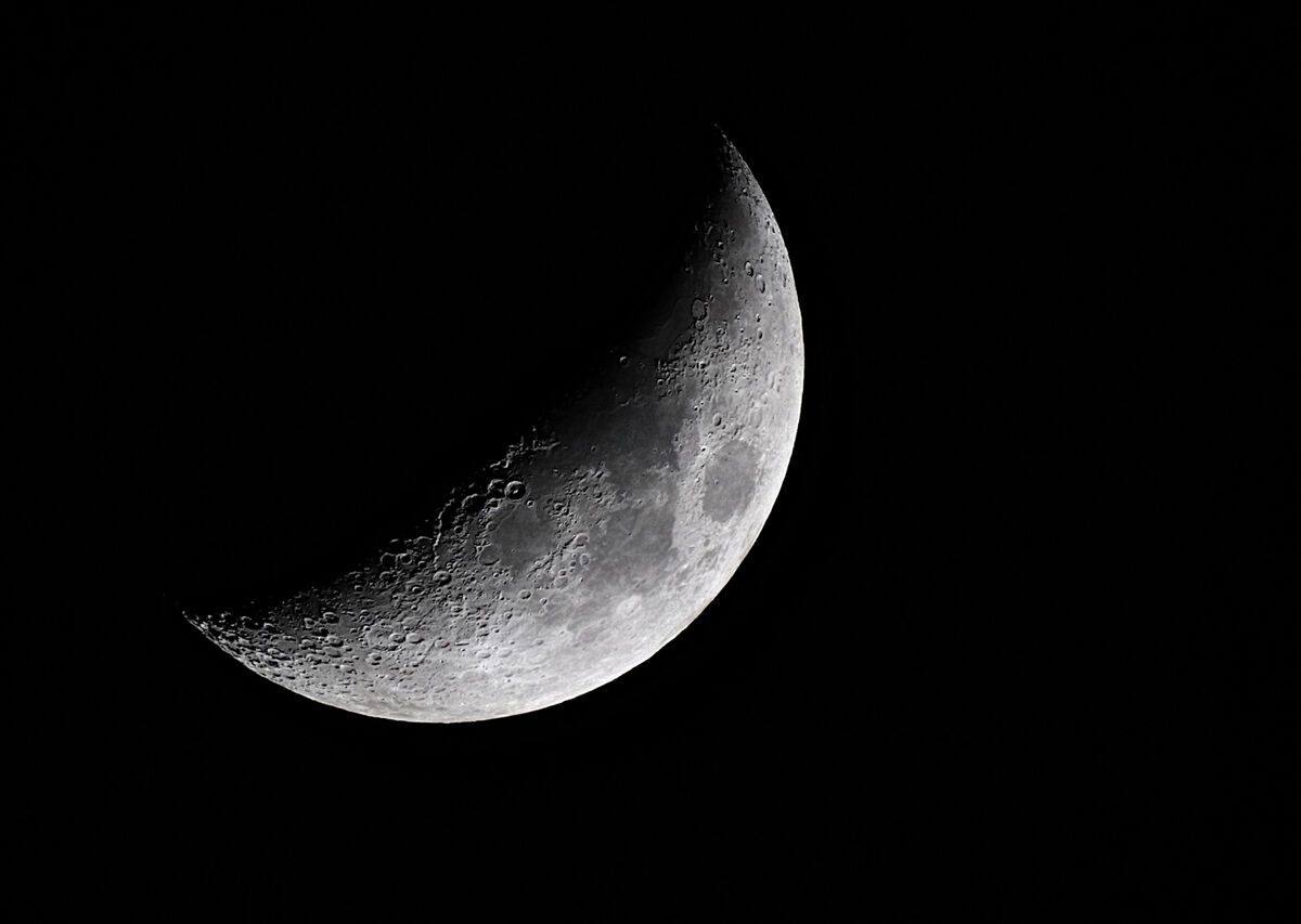 Waxing Crescent Moon - 33.9% Illuminated - April 2...