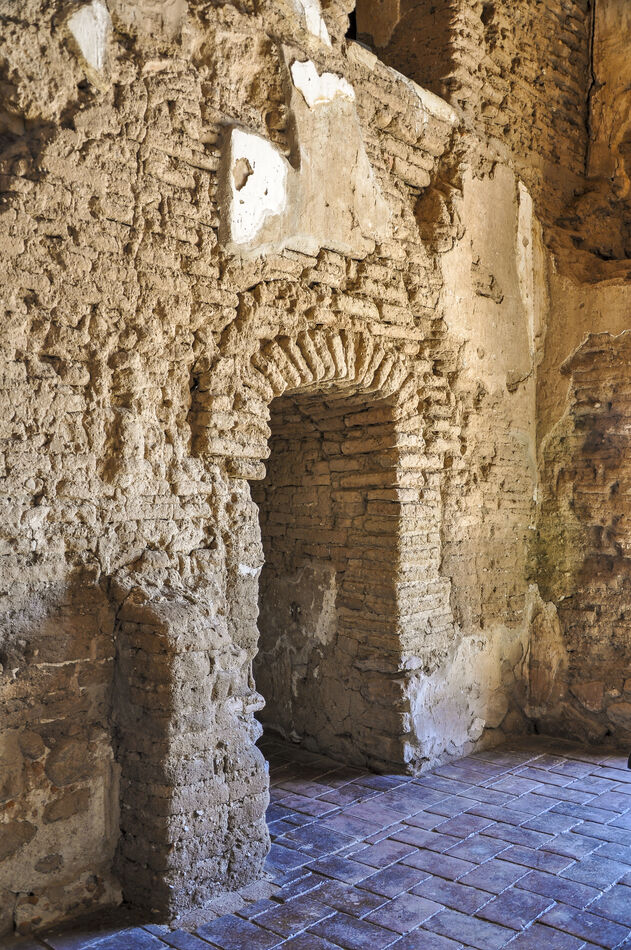 arched doorway in Tumacacori...