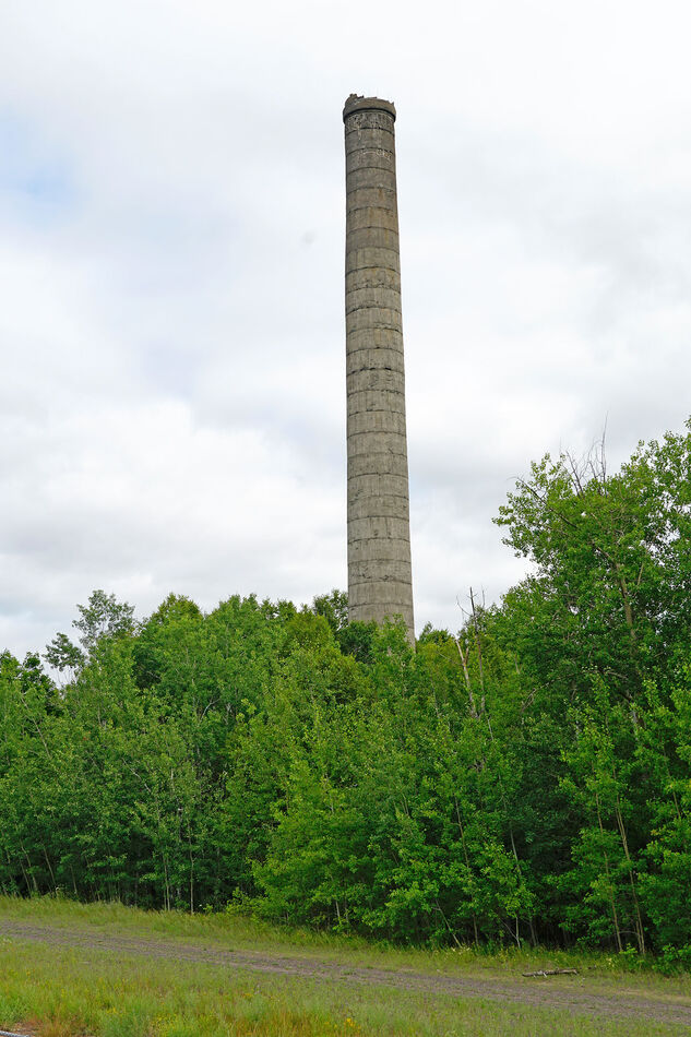 This is the smoke stack at the reclamation sand mi...