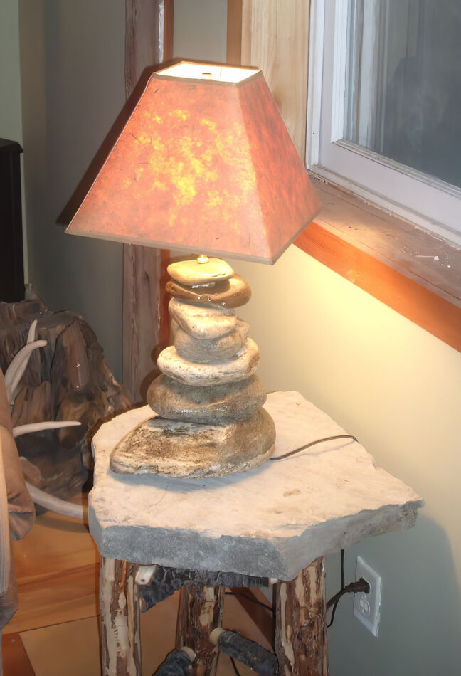 The rock lamp was one of the strangest endeavors...