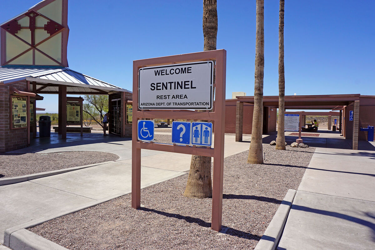 This was the Sentinel rest area near Dateland, Ari...