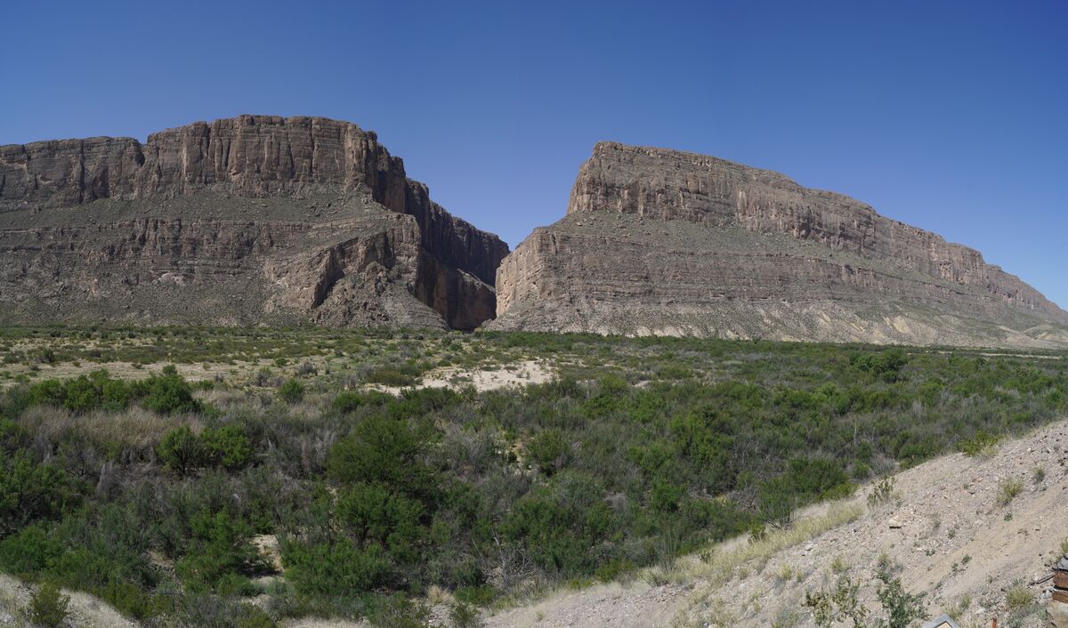 This closer view from an overlook is a 5 shot pano...