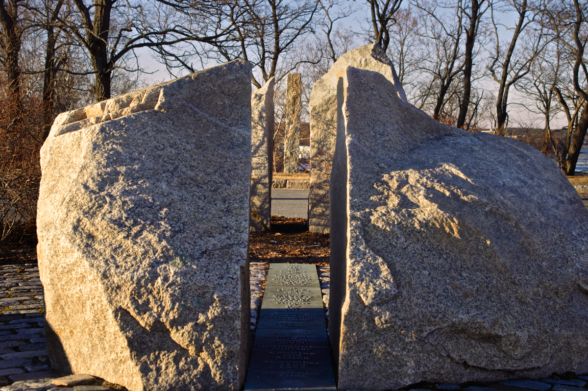 Split rock (this is a memorial park)...
