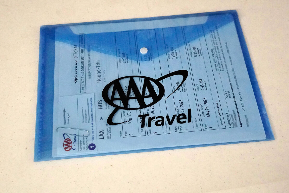 The travel packet from AAA - May 2023 - Sony a6500...