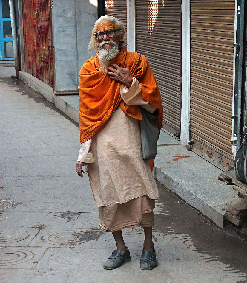 A Sadhu, or Holy Man.  In '60's parlance, many of ...