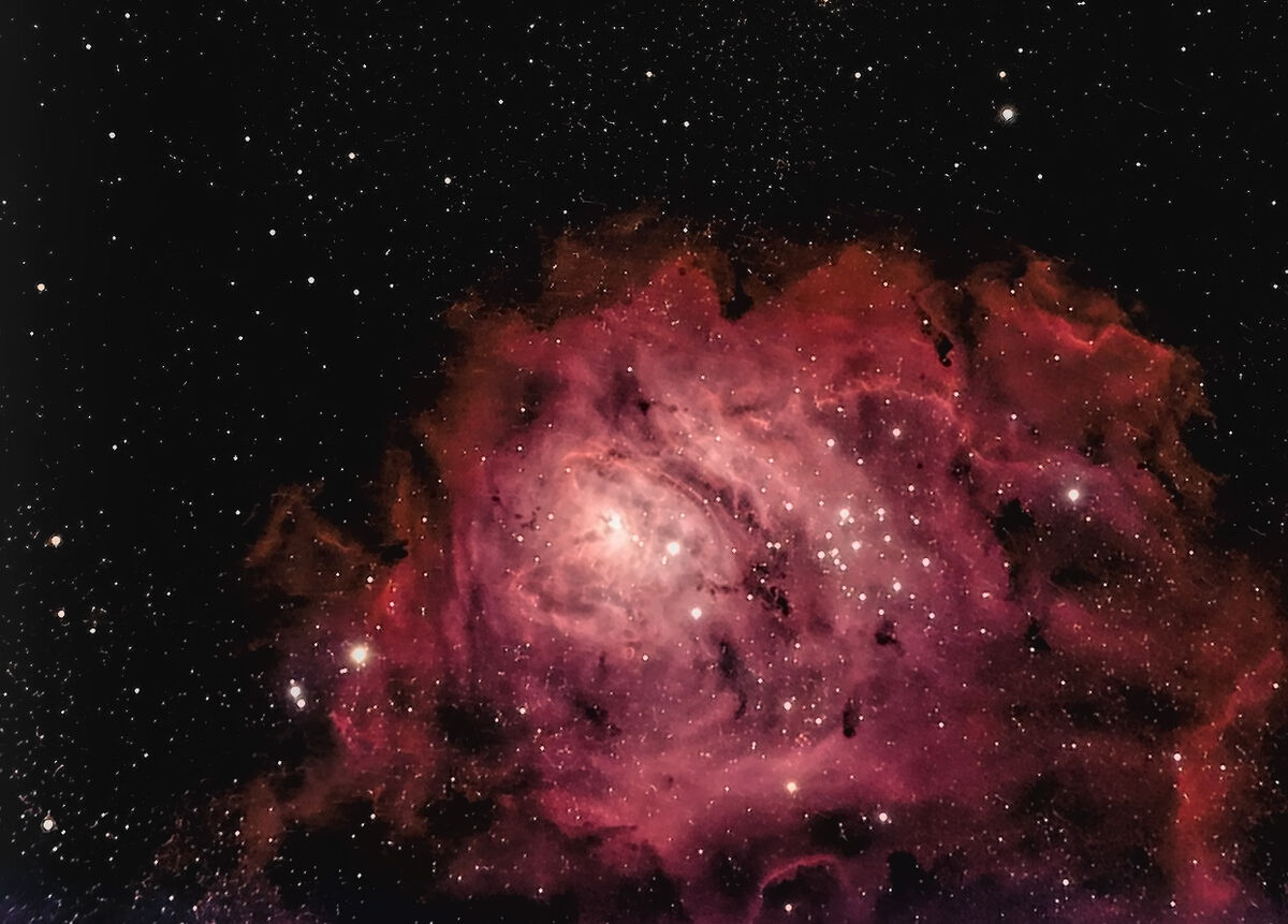Lagoon Nebula 13,000 seconds x 300s (?)...