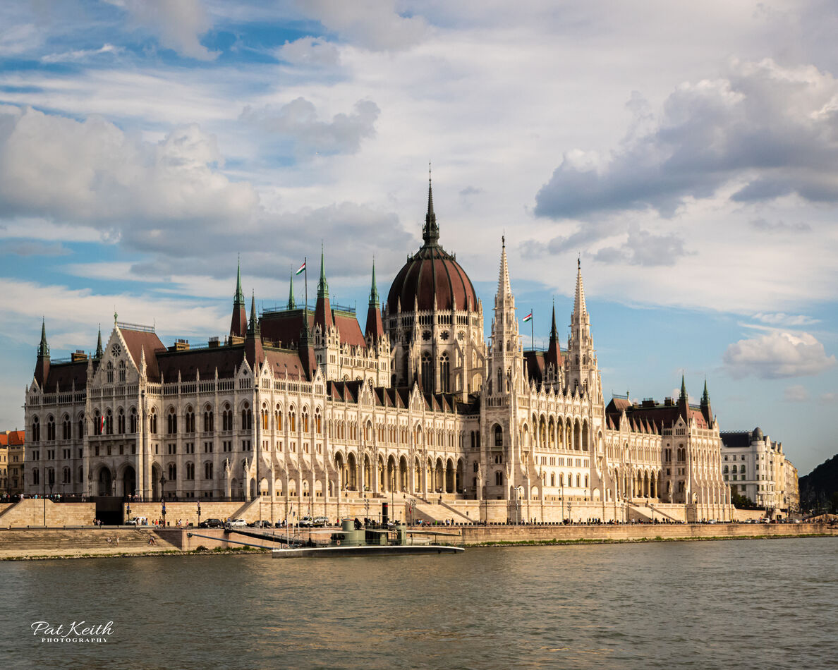 The Parliament Building in Budapest with its Gothi...