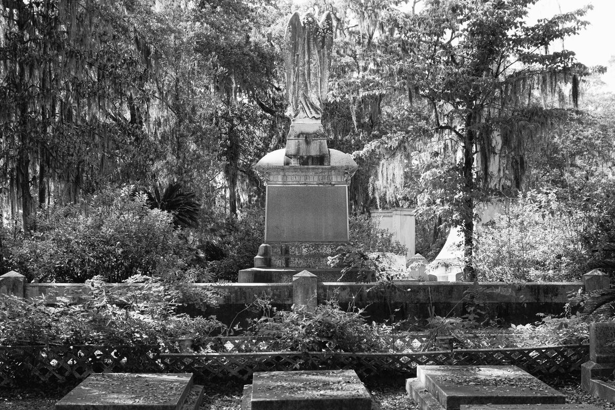 Tiresome Greyscale Cemetery Angels Bonaventure Cemetery, Savannah The