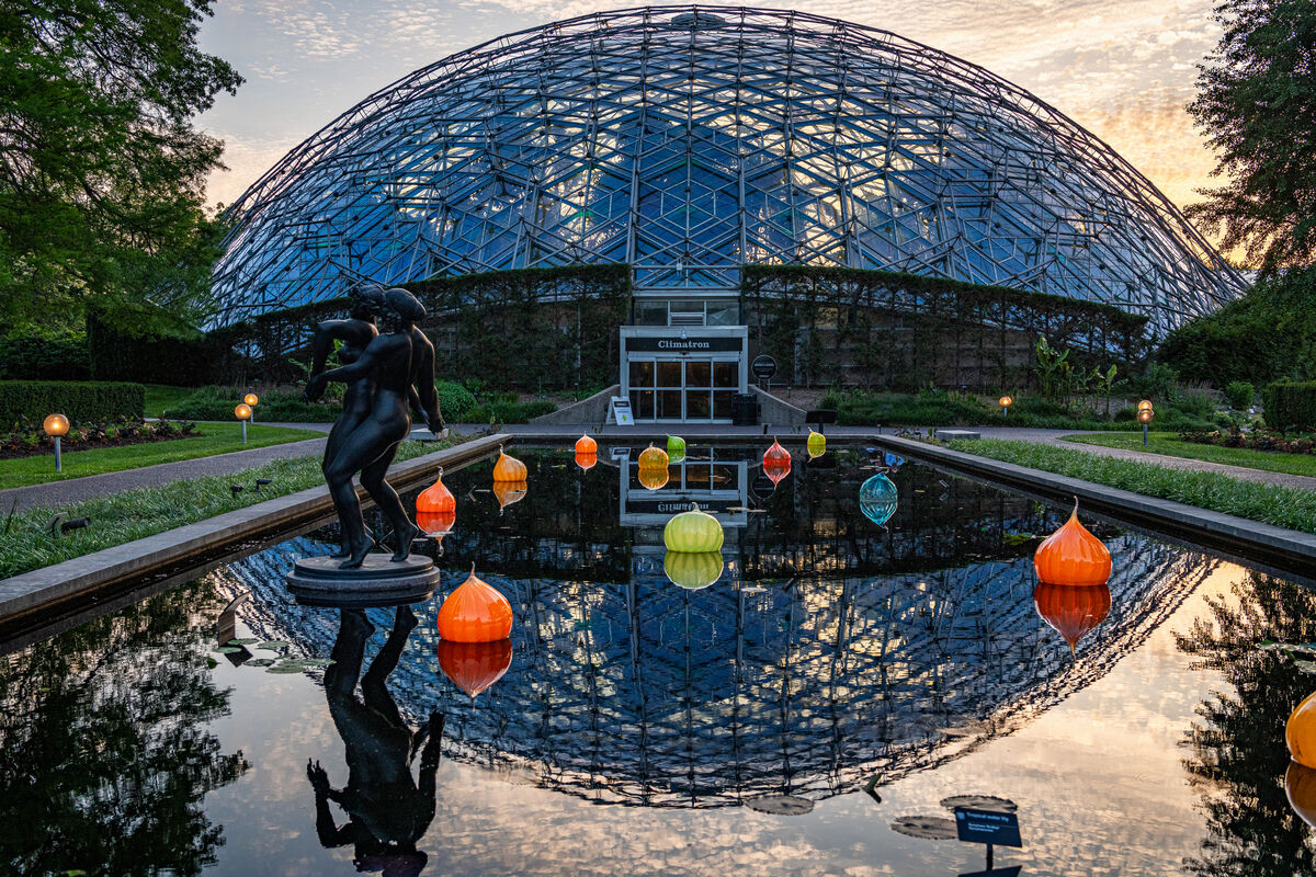 Chihuly Exhibit at Missouri Botanical Gardens, St. Louis, MO These