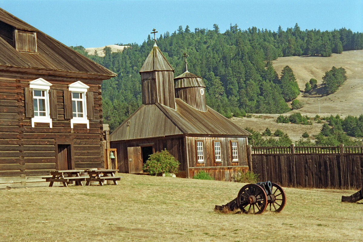 A Russian Orthodox Chapel at Fort Ross, North of B...