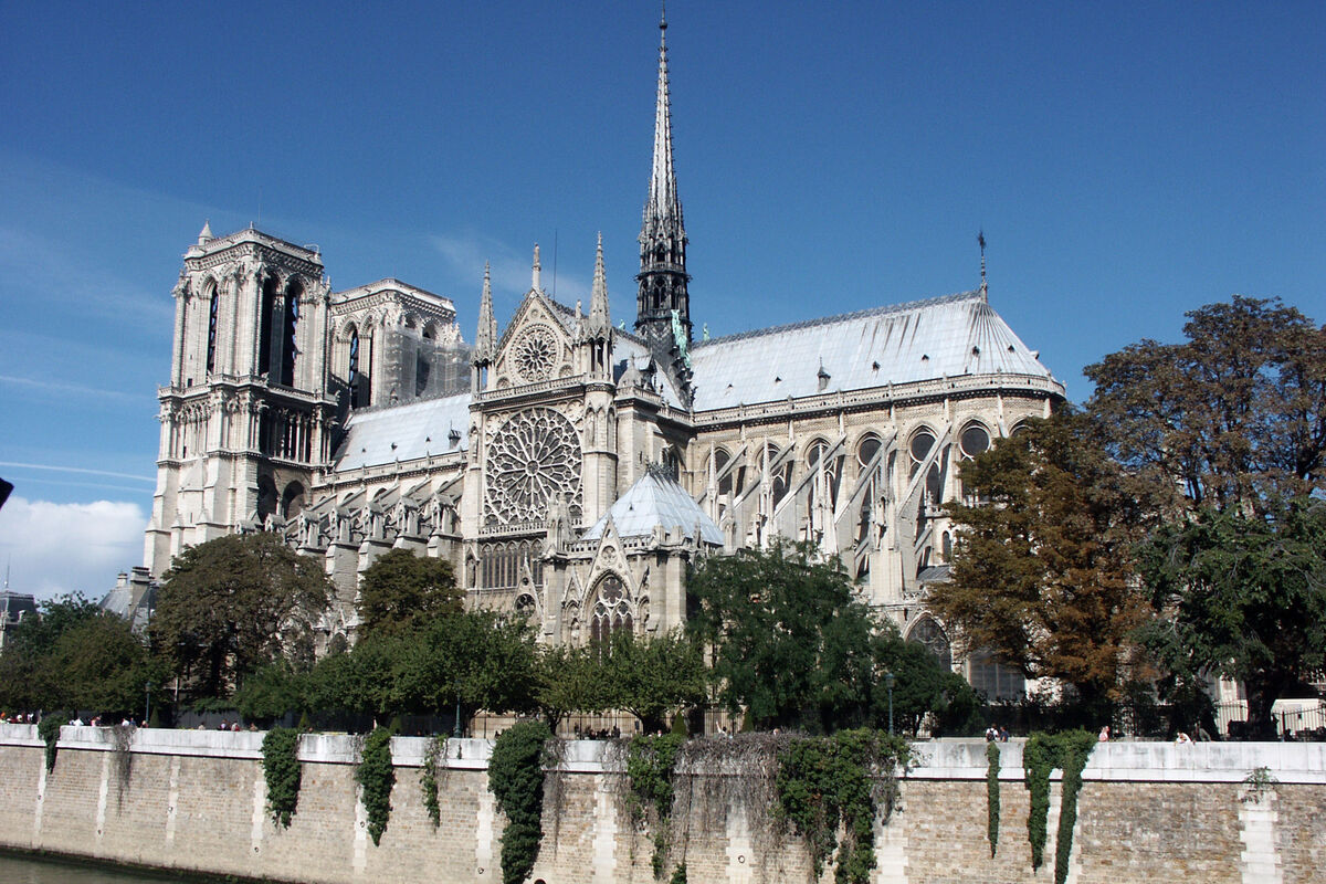 Notre-Dame Cathedral Church in Paris, France - Sep...