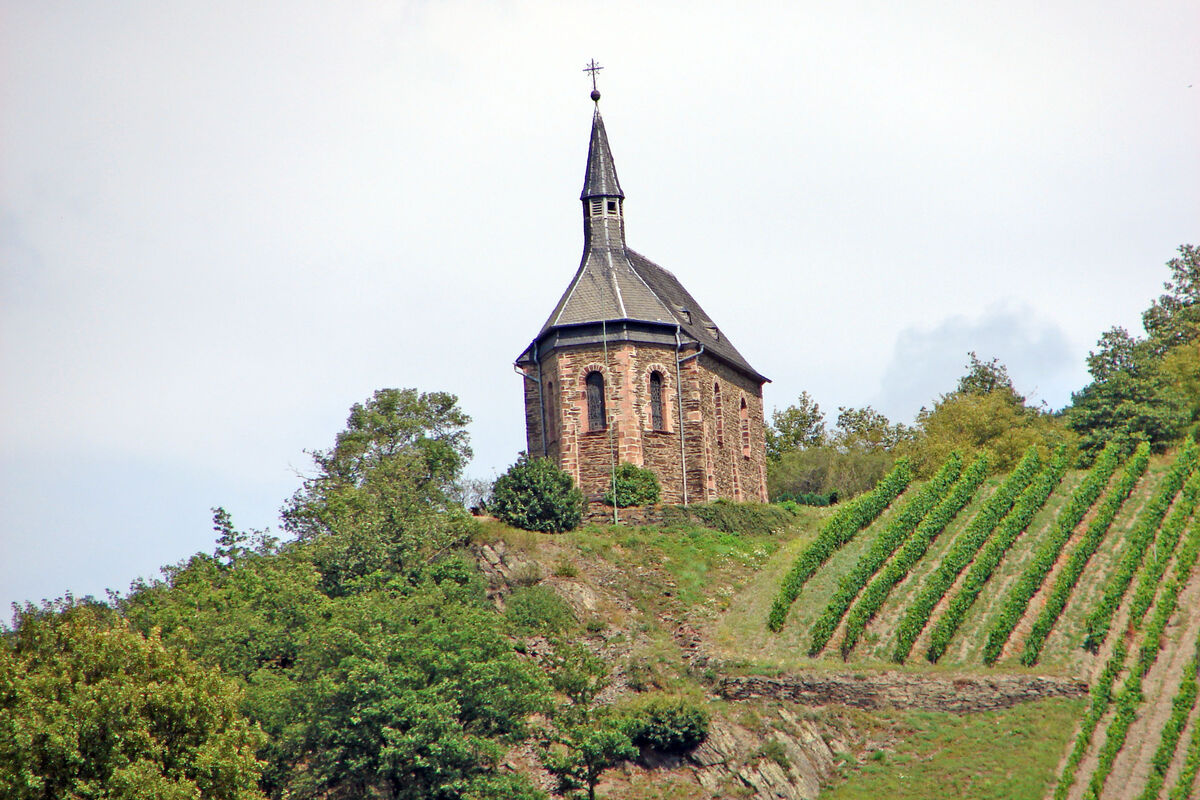 Church of St. Bonifatius in Lorchhausen, Germany -...