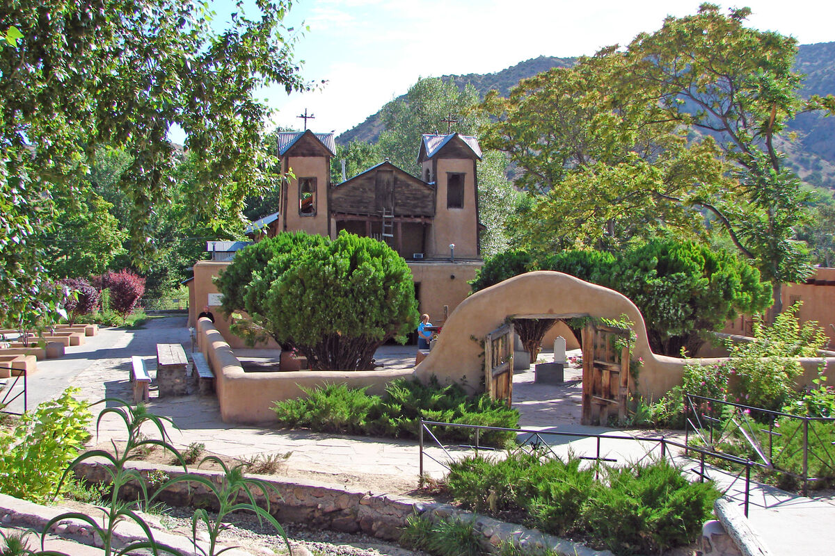 The El Santuario Mission in Chimayo, New Mexico - ...