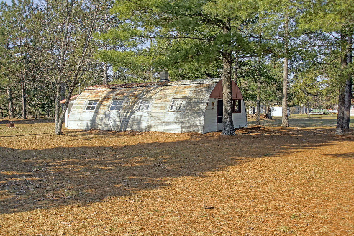 And this old Army surplus Quonset hut was being us...