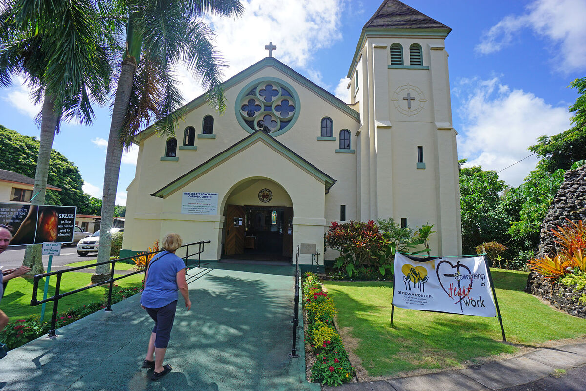 The Immaculate Conception Catholic Church in Lihue...