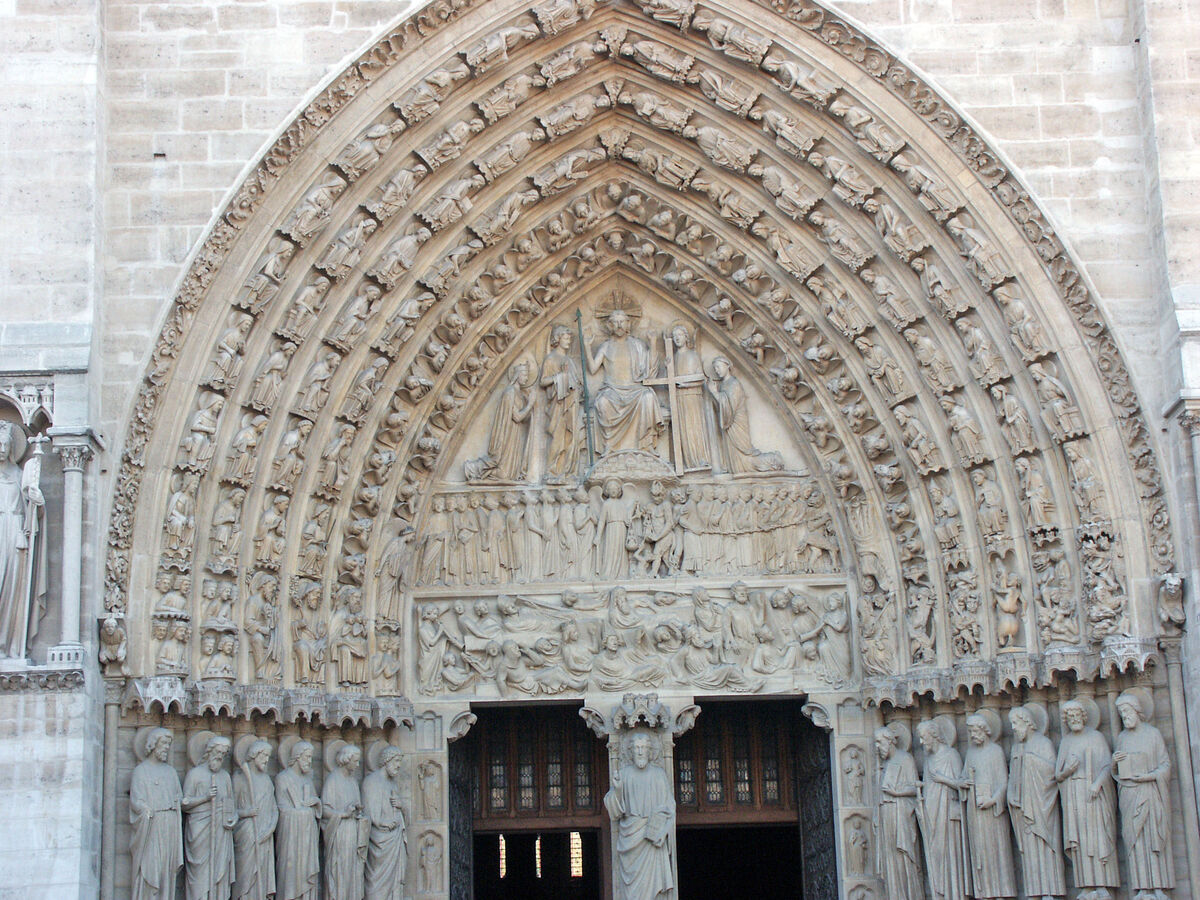 And this is the stone work over the entrance to No...