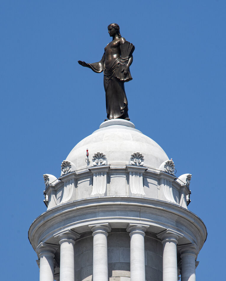 Ceres on top of the Missouri Capitol...