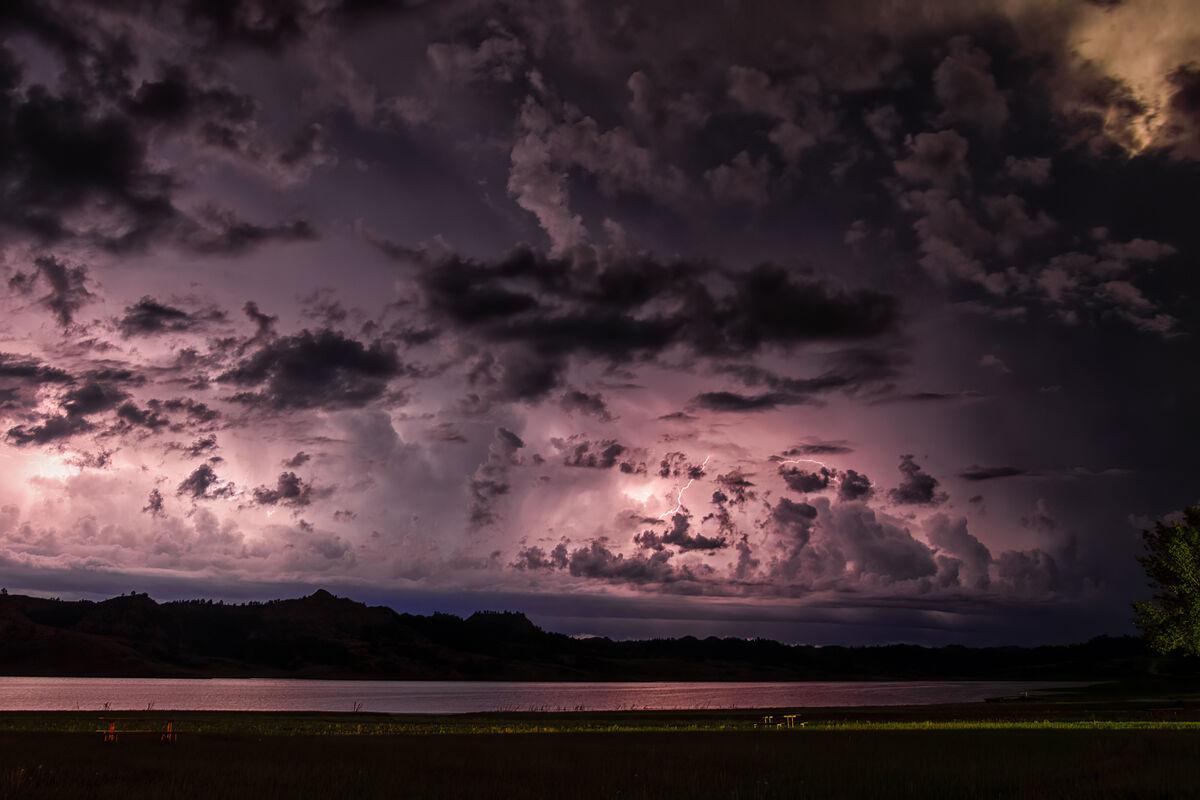 Awesome thunderstorm across the lake...