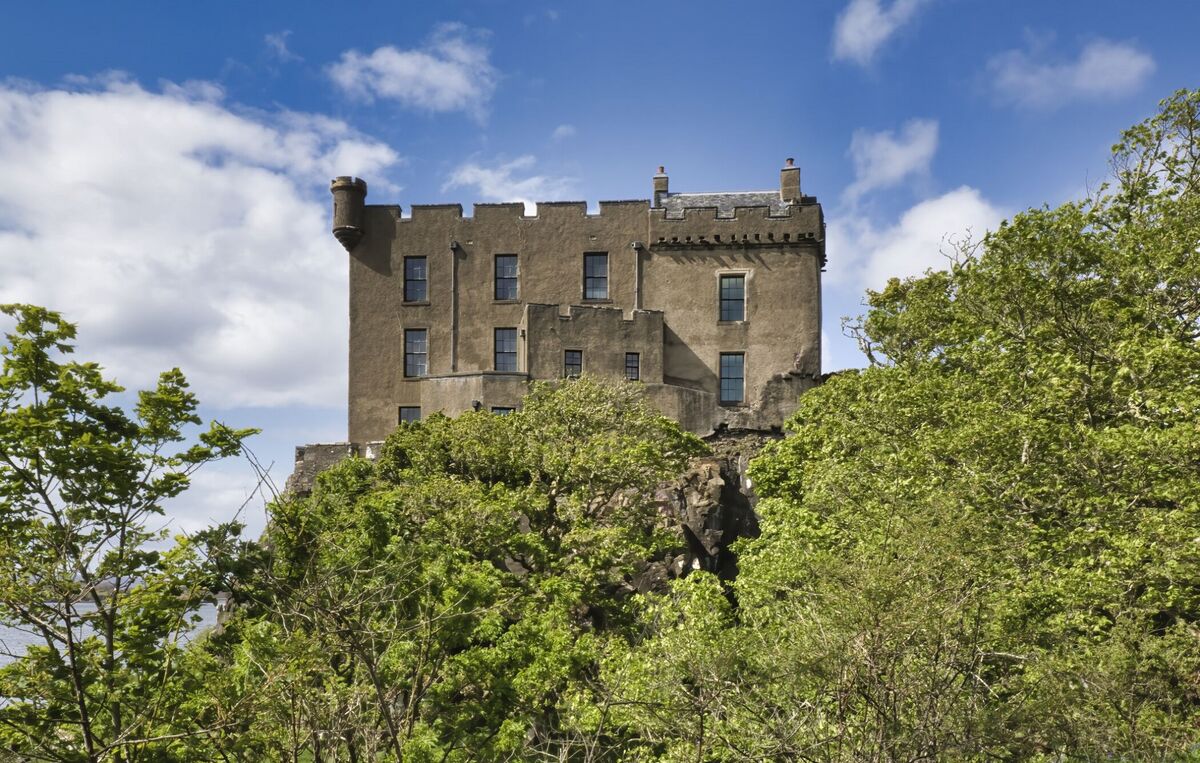Dunvegan Castle's original north wall base built i...