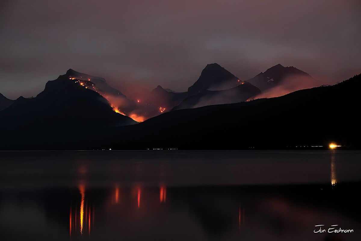 Sprague Fire 2017 Back in 2017 when the fire hit in Glacier National