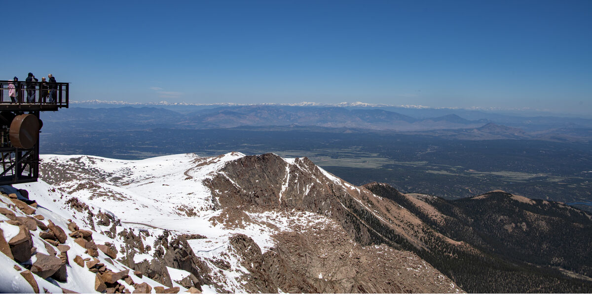 View from the top of Pikes Peak...