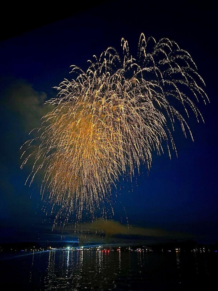 Granddaughter's photo of fireworks Granddaughter, Breeana, took this