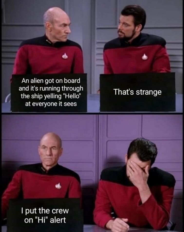 A lighter moment from Star Trek: Who says Picard was totally straight ...