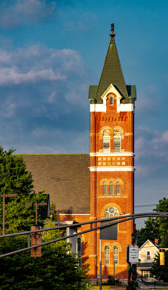 St. Mary's Catholic Church Anderson, Indianaalmost golden hour. The