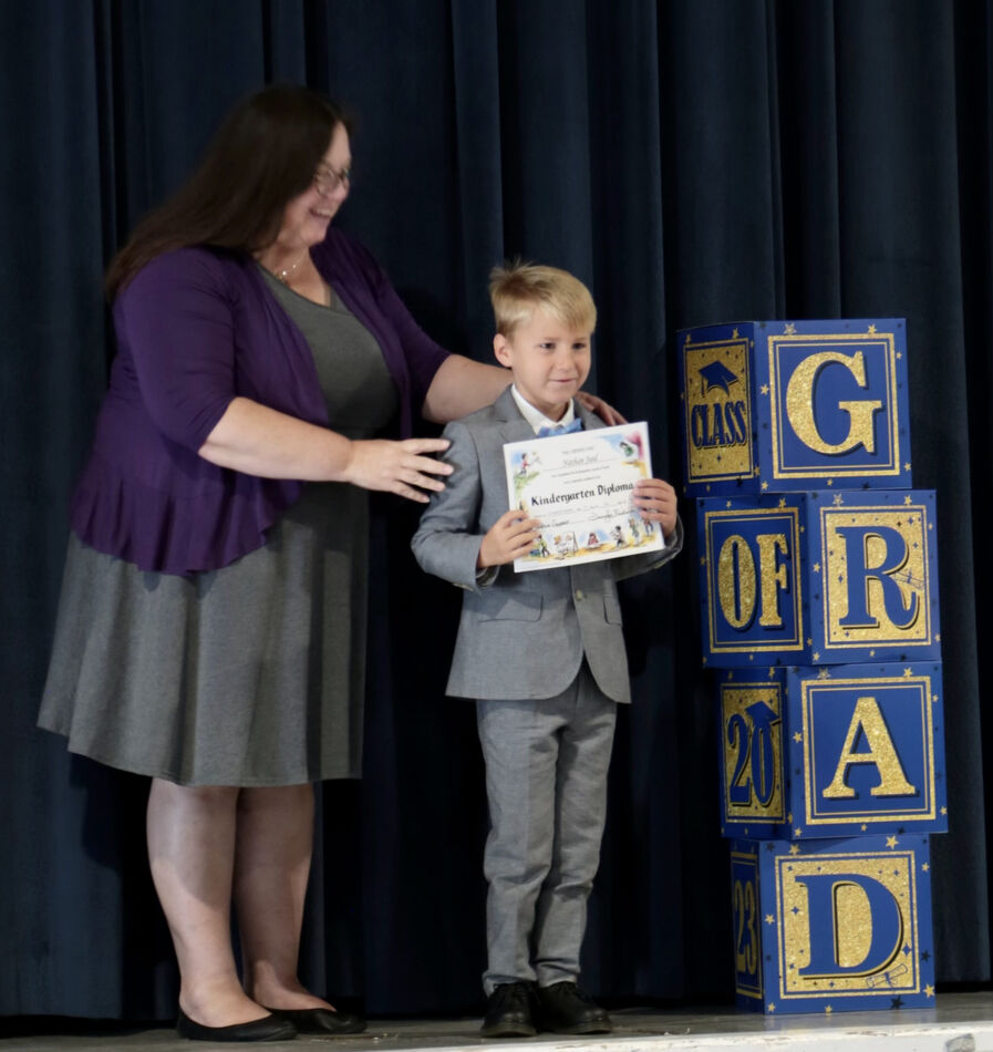 Youngest of the tribe!  Graduation from kindergard...