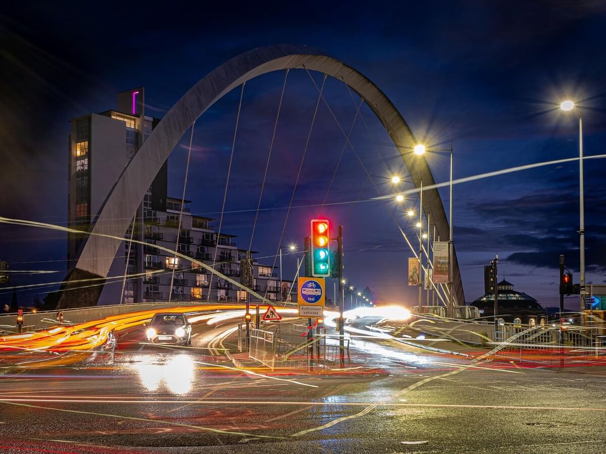 Live Composite - The Squinty Bridge - Glasgow...