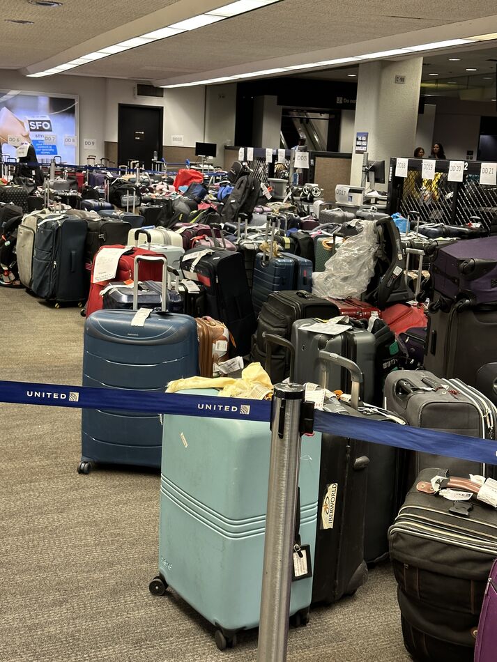 The final three photos shows what the baggage area...
