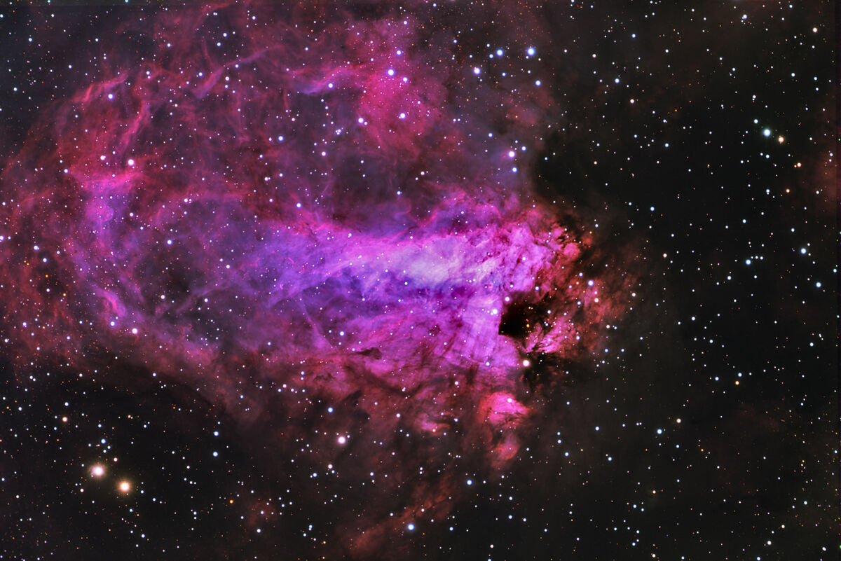 LRGB image of the Omega Nebula...