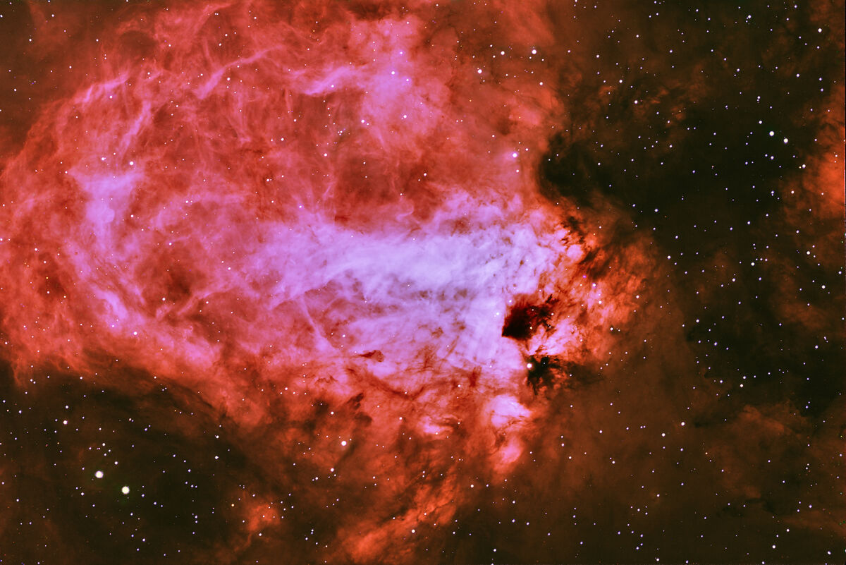 Ha-Ha-GB image of the Omega Nebula...