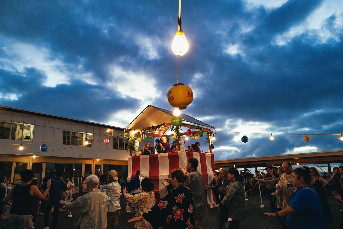 Bon Dance in Haleiwa Jodo Mission, July 21 2023 Bon Odori (盆踊り